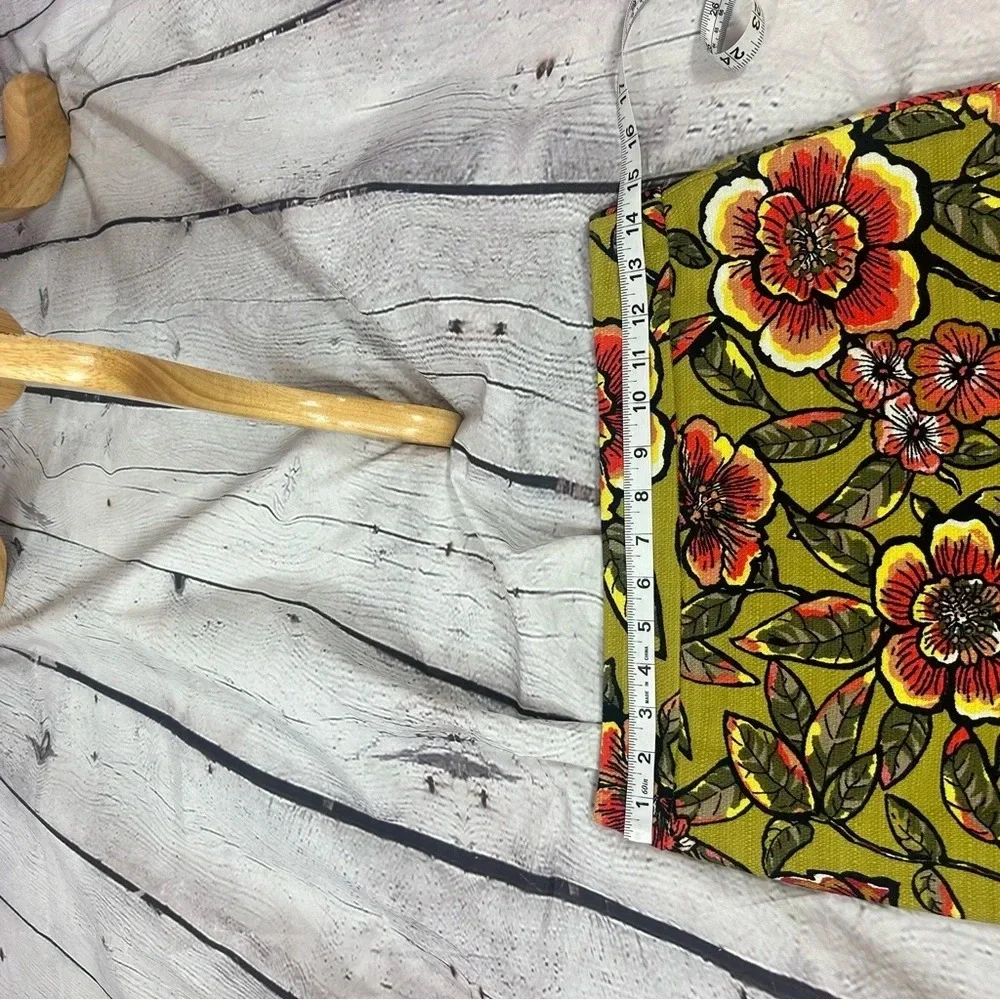 ann taylor LOFT floral print pencil skirt no size tag XS small preppy boho